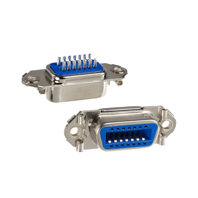 1 pcs : 111-014-203L001 - CONN SCSI RCPT 14P STR SLDR CUP