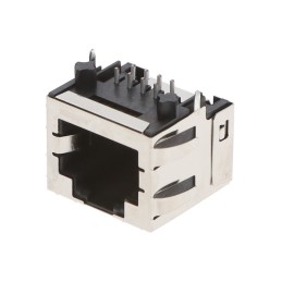 1 pcs : 0443800004 - CONN MOD JACK 8P8C R/A SHIELDED