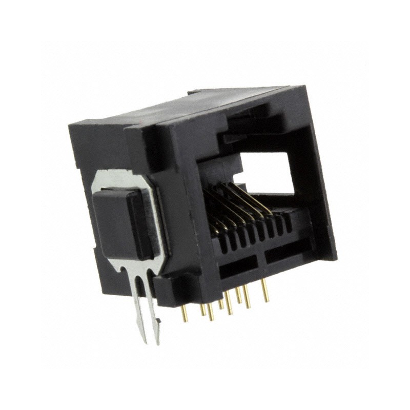 1 pcs : 615008149521R - CONN MOD JACK 8P8C R/A UNSHLD