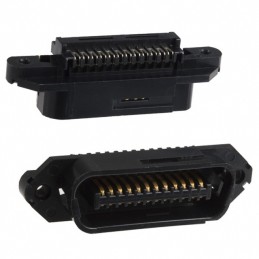 1 pcs : 552301-1 - CONN PLUG 24POS STR IDC