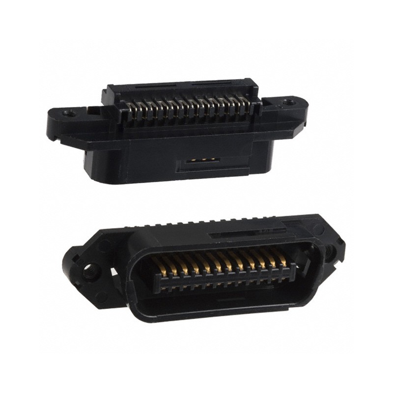 1 pcs : 552301-1 - CONN PLUG 24POS STR IDC