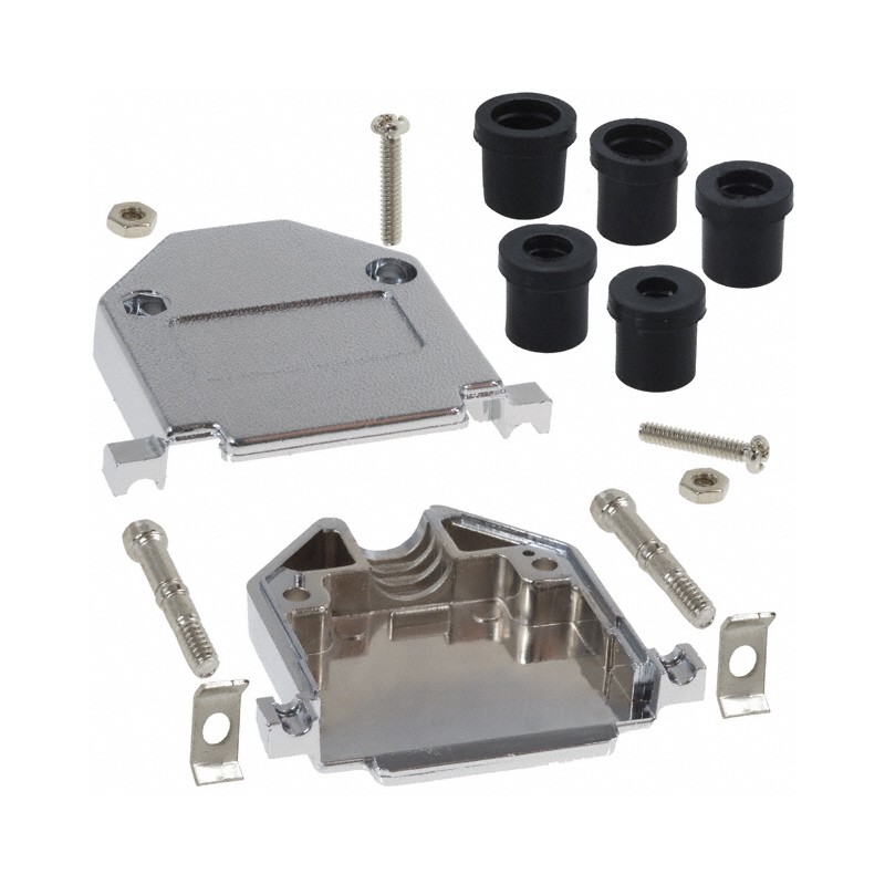 1 pcs : 979-025-020R121 - CONN BACKSHELL 25POS 180DEG SHLD