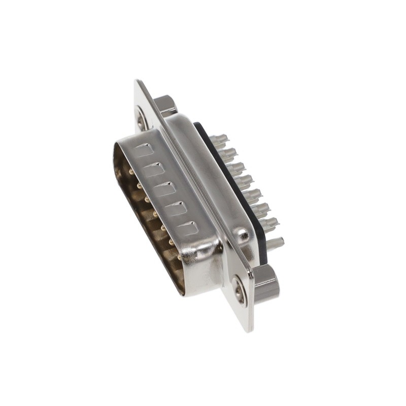 1 pcs : K85X-AA-15P-K - CONN DSUB PLUG 15P VERT SLDR CUP