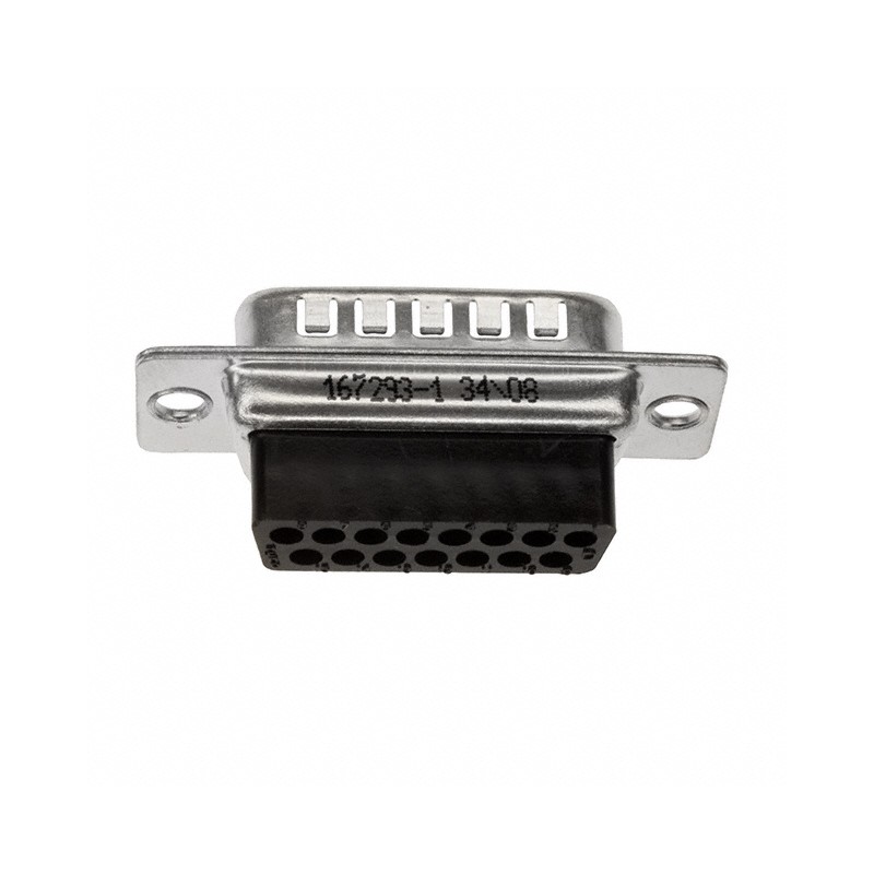 1 pcs : 167293-1 - CONN D-SUB HOUSING PLUG 15POS
