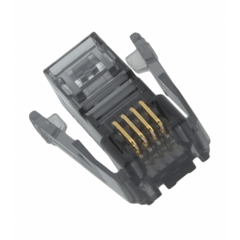 1 pcs : 1-520424-1 - CONN PLUG 4POS SDL 24-26AWG RND