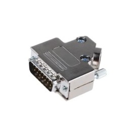 1 pcs : MHD45PK15-DB15P-K - 15 WAY D-SUB HOOD METPLAS SIDE E