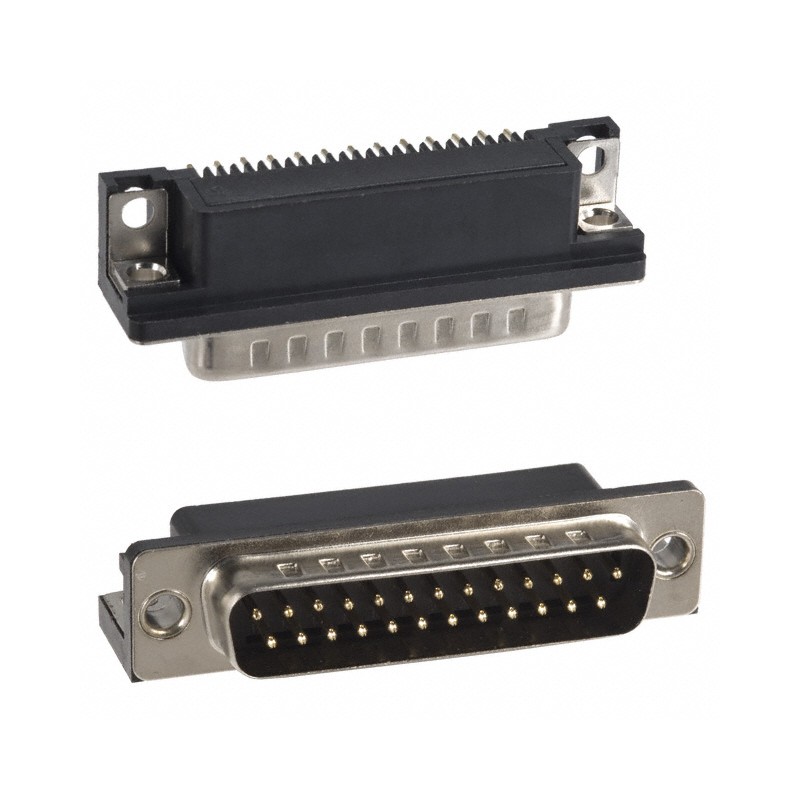 1 pcs : 182-025-113R161 - CONN D-SUB PLUG 25POS R/A SLDR