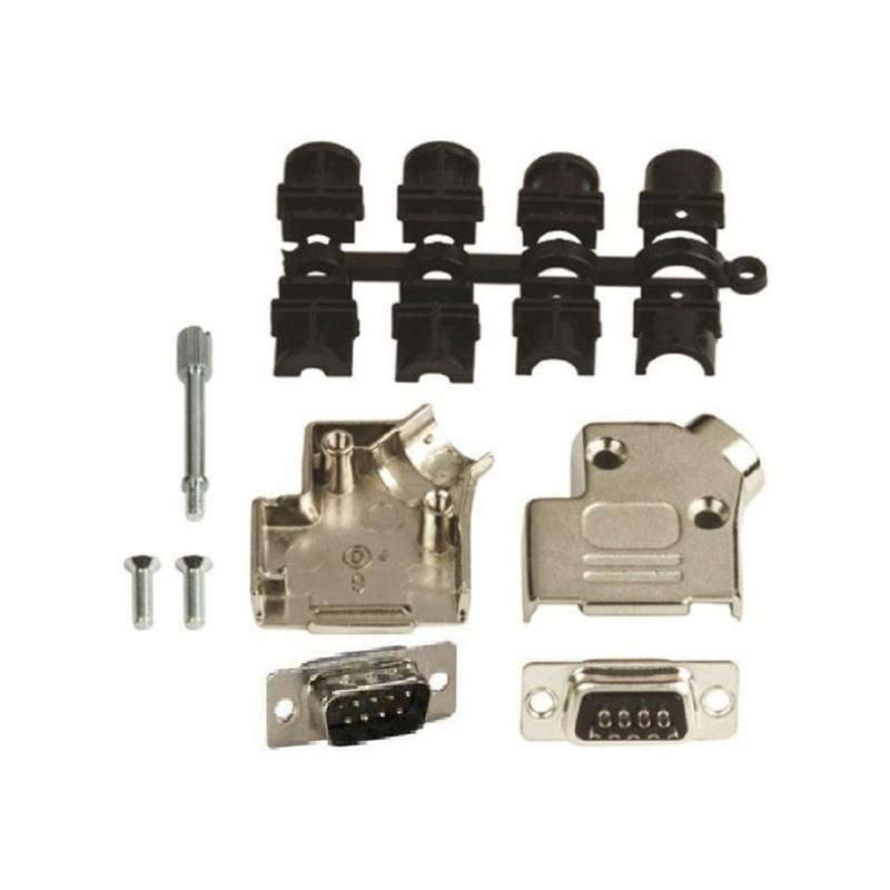 1 pcs : MHD45ZK9-DB9P-K - 9 WAY D-SUB HOOD DIE CAST SIDE E