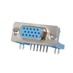 1 pcs : K66X-E15S-N-VESA - CONN D-SUB HD RCPT 15P R/A SLDR