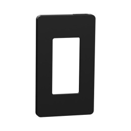 1 pcs : SQWP141001BK - 1 GANG SCREWLESS MATTE WALL PLAT