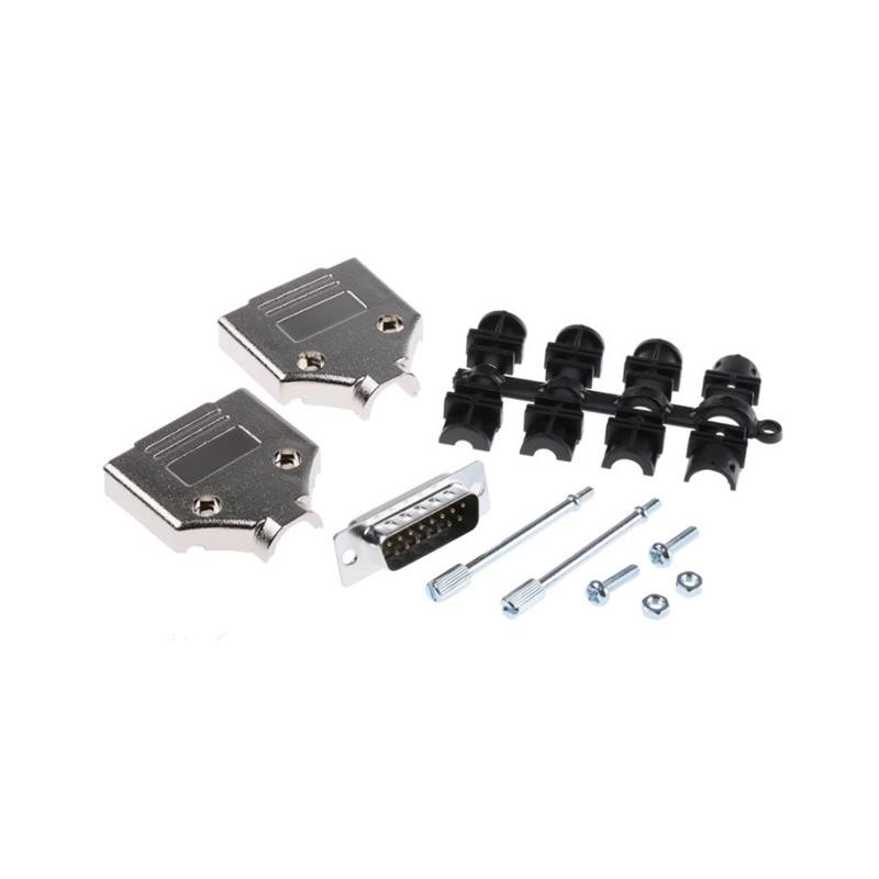 1 pcs : MHDTPK15-DB15P-K - 15 WAY D-SUB HOOD METPLAS TOP EN