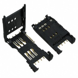 1 pcs : SF7W008S1AR900 - CONN SIM CARD HINGED TYPE R/A