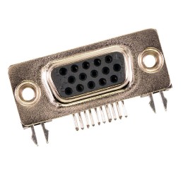 1 pcs : 1731130133 - FCT HD DSUB RA PC RCPT 15 PN W/C