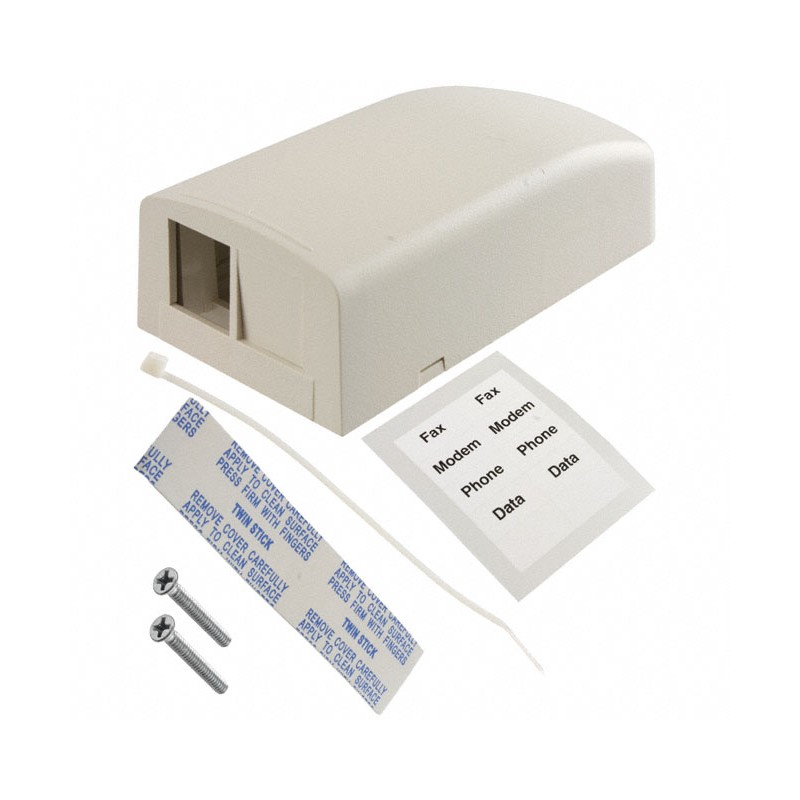 1 pcs : NK2BXIW-A - MOD BOX SMD 2PORT WHITE