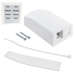 1 pcs : NK2BXWH-A - MOD BOX SMD 2PORT WHITE