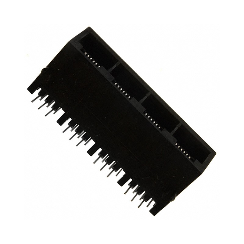 1 pcs : 0432236107 - CONN MOD JACK 6P6C R/A UNSHLD