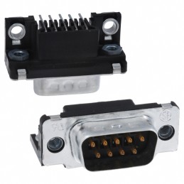 1 pcs : 5747250-3 - CONN D-SUB PLUG 9POS R/A SLDR