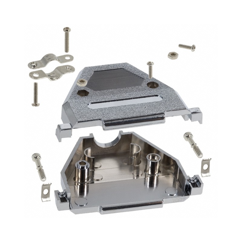 1 pcs : 977-037-020R121 - CONN BACKSHELL 37POS 180DEG SHLD