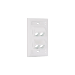 1 pcs : NK4VSFIW - FACEPLATE 4PORT VERTICAL