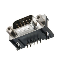 1 pcs : K22X-E9P-NJ - CONN D-SUB PLUG 9POS R/A SLDR