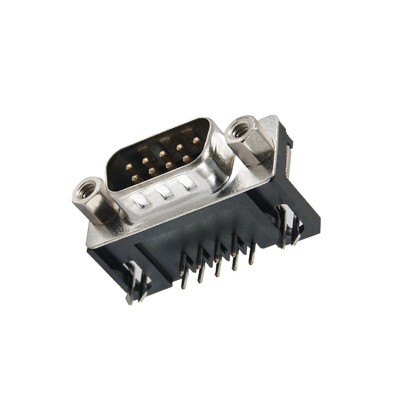 1 pcs : K22X-E9P-NJ - CONN D-SUB PLUG 9POS R/A SLDR