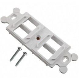 1 pcs : NK4106MFWH - MOD FRAME SNGL GANG 4PORT WHITE