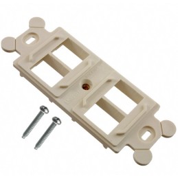 1 pcs : NK4106MFIW - MOD FRAME SNGL GANG 4PORT WHITE