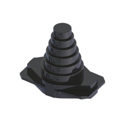 1 pcs : 09140008200 - HAN-MODULAR FLEXBOX BELLOWS SEAL