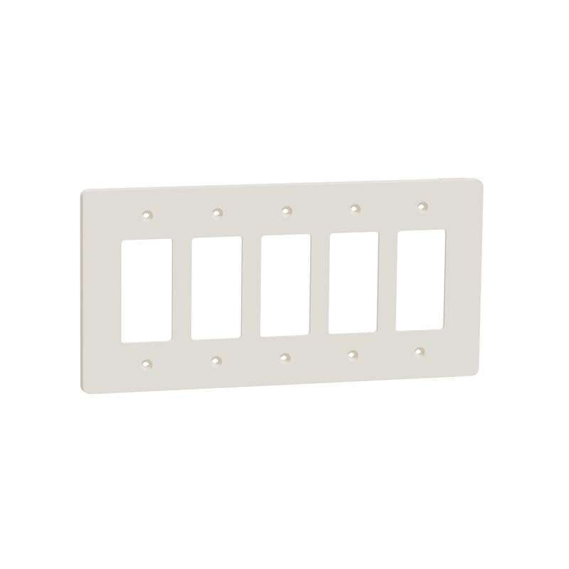 1 pcs : SQWS141005LA - 5 GANG MID+ WALL PLATE LA