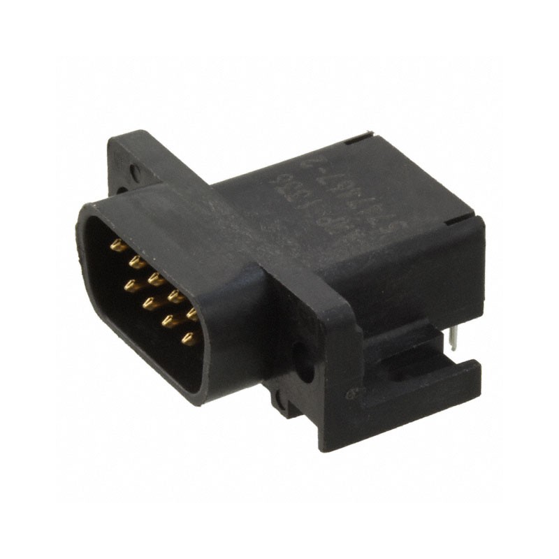 1 pcs : 5747467-2 - CONN D-SUB PLUG 9POS R/A SLDR