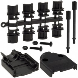 1 pcs : 970-009-010R011 - CONN BACKSHELL 9POS 180DEG BLACK