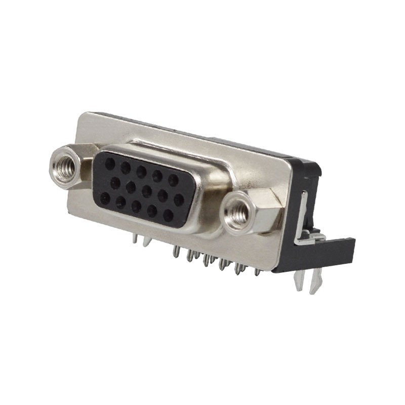 1 pcs : K66X-E15S-NJ - CONN D-SUB HD RCPT 15P R/A SLDR