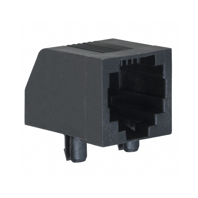 1 pcs : 5557314-1 - CONN MOD JACK 6P6C R/A UNSHLD