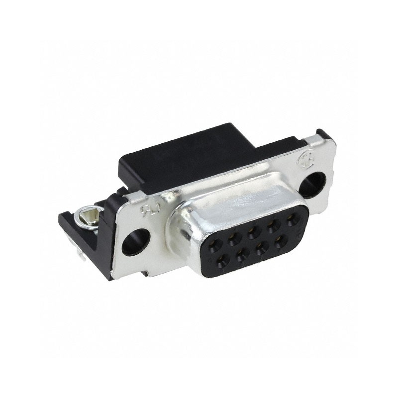 1 pcs : 747844-2 - CONN D-SUB RCPT 9POS R/A SLDR