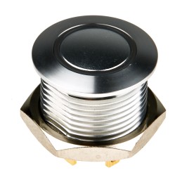 1 pcs - KNITTER-SWITCH Illuminated Push Button Switch, Momentary, Panel Mount, 16mm Cutout, SPST, Green LED, 36V dc, IP67