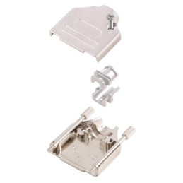 1 pcs : MHDTZK15-RA-HI-K - 15 WAY D-SUB HOOD DIE CAST TOP E