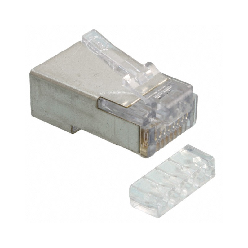 1 pcs : 0449150011 - CONN MOD PLUG 8P8C SHIELDED