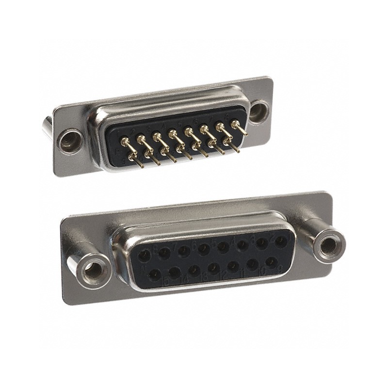 1 pcs : 171-015-213R031 - CONN D-SUB RCPT 15P PNL MNT SLDR