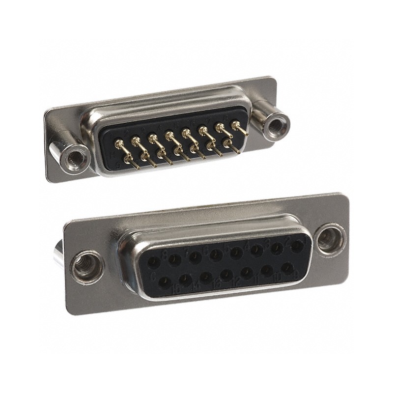 1 pcs : 171-015-213R021 - CONN D-SUB RCPT 15P PNL MNT SLDR