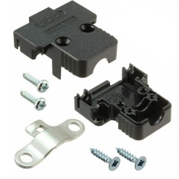 1 pcs : 1731110019 - CONN BACKSHELL 9POS 180DEG BLACK