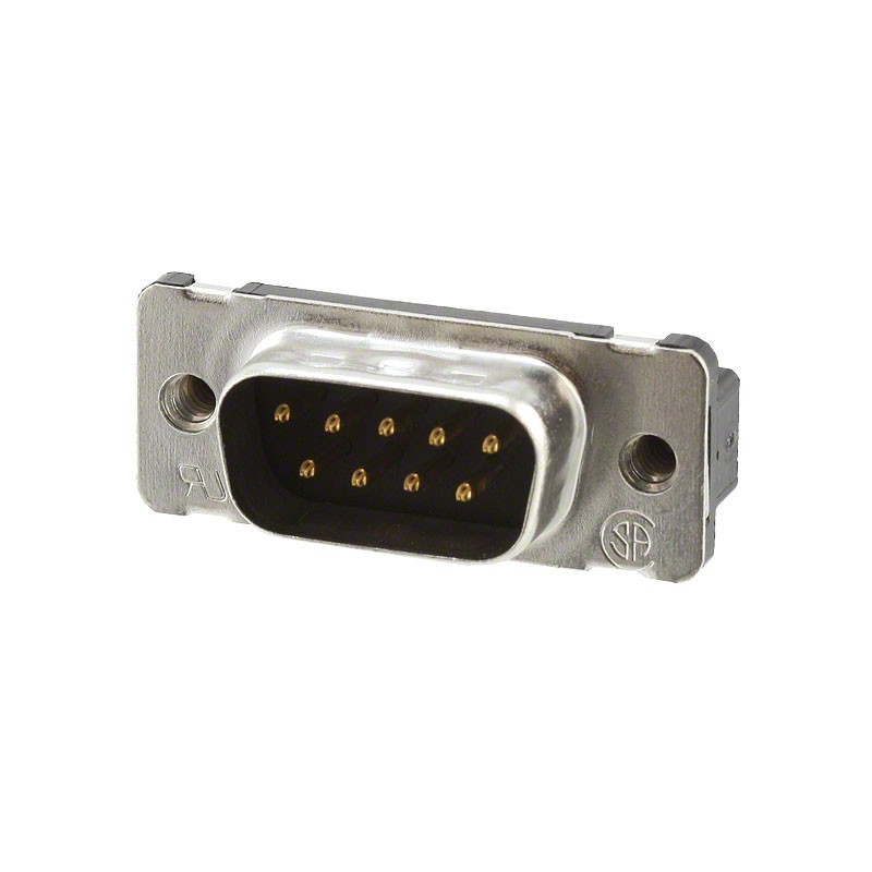 1 pcs : 2-748003-0 - CONN D-SUB PLUG 9POS VERT SLDR