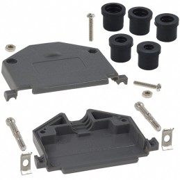 1 pcs : 979-037-010R031 - CONN BACKSHELL 37POS 180DEG GRAY