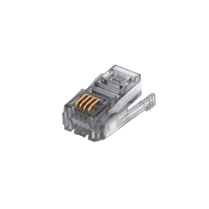 1 pcs : 4-520424-1 - CONN PLUG 4POS SDL 24-26AWG RND