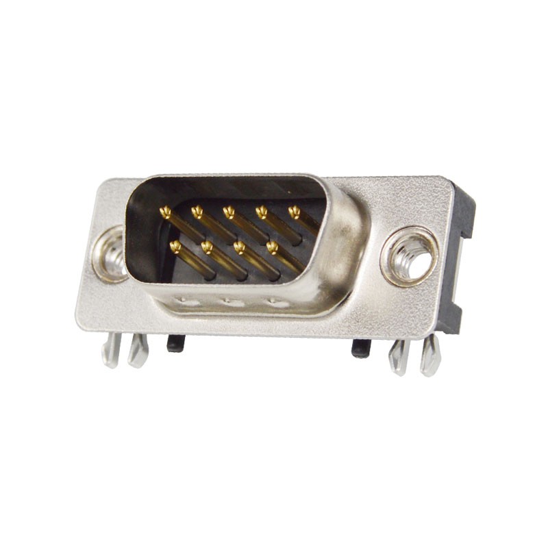 1 pcs : K202XHT-E9P-N - CONN D-SUB PLUG 9P SMD R/A SLDR