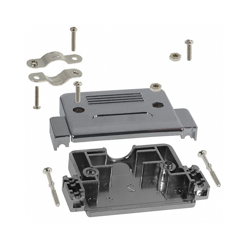 1 pcs : 977-050-020R121 - CONN BACKSHELL 50POS 180DEG SHLD