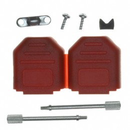 1 pcs : 972-009-01SR061 - CONN BACKSHELL 9POS 180DEG RED