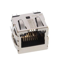 1 pcs : SS-60300-103 - MOD JACK HRZ 10G W/LEDS