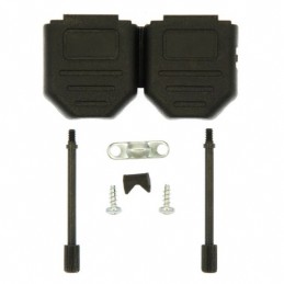 1 pcs : 972-009-01SR011 - CONN BACKSHELL 9POS 180DEG BLACK