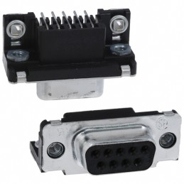 1 pcs : 747844-3 - CONN D-SUB RCPT 9POS R/A SLDR