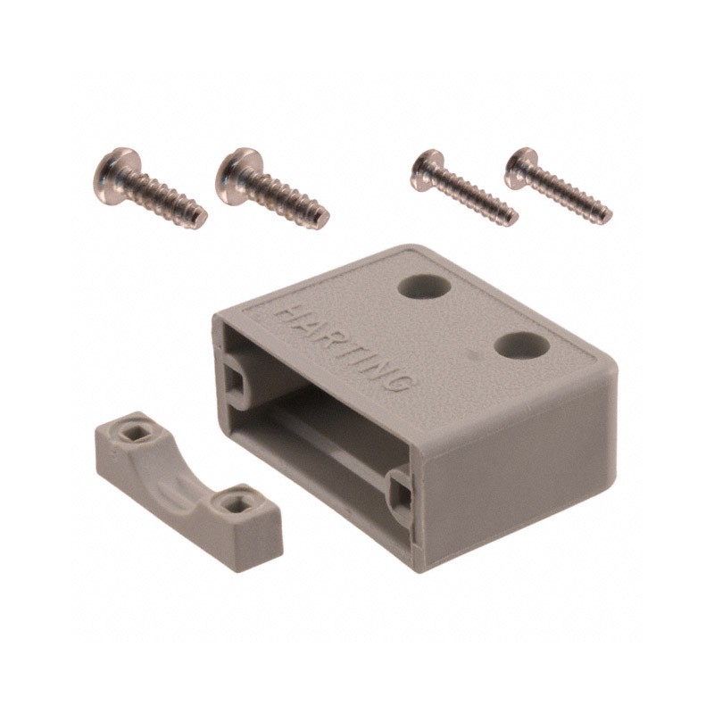 1 pcs : 09670090411 - CONN BACKSHELL 9POS 180DEG GRAY